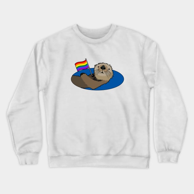 LGBTQ OTTER Crewneck Sweatshirt by LunaMay